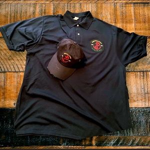 Benibillionsclothing polo with matching dad hat
